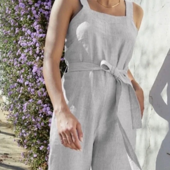 Everlane Linen Jumpsuit Square Neck - Picture 7 of 7